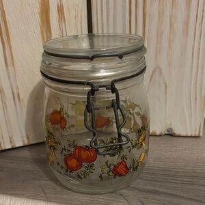 Arcoroc “Spice of Life” 1970s Glass Jar made in France
